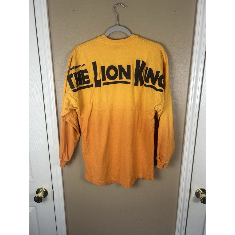 The Lion King Spirit Jersey Adult Small Ombre Orange Yellow Walt Disney World XS